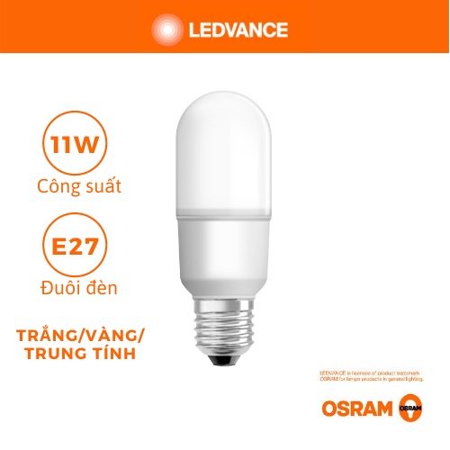 BÓNG ĐÈN LED STICK OSRAM 11W ĐUÔI E27 (Chính hãng)