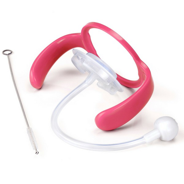 Bộ phụ kiện bình sữa cổ rộng kidsme (bàn chải/nắp/quai cầm/ống hút) - Màu chanh, 160241