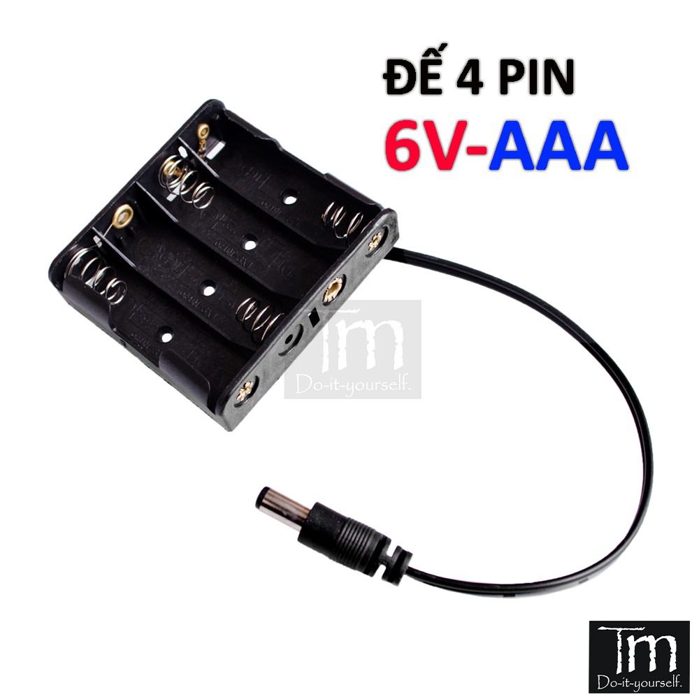 Đế 4 Pin AAA 6V Có Jack