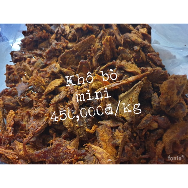 Khô bò mini 500g
