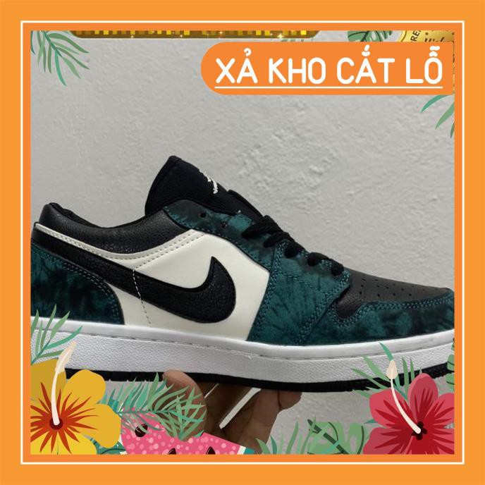Giày Thể Thao Nam Nữ Jordan Xanh Loang Thấp Cổ [HÀNG CAO CẤP]