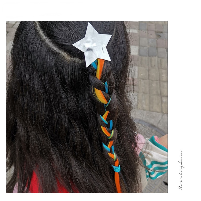 Kẹp Tóc Hình Kỳ Lân / Ngôi Sao Nhiều Màu Sắc Dễ Thương Xinh Xắn Cho Bé Gái