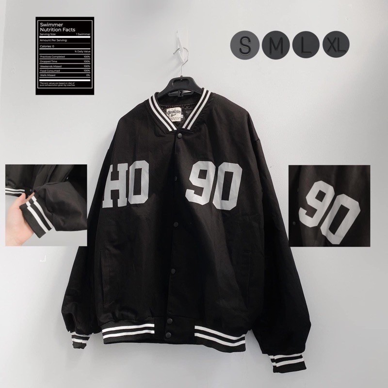 ÁO BOMBER BÓNG CHÀY STYLE ULZZANG UNISEX HO90 (kèm ảnh thật)