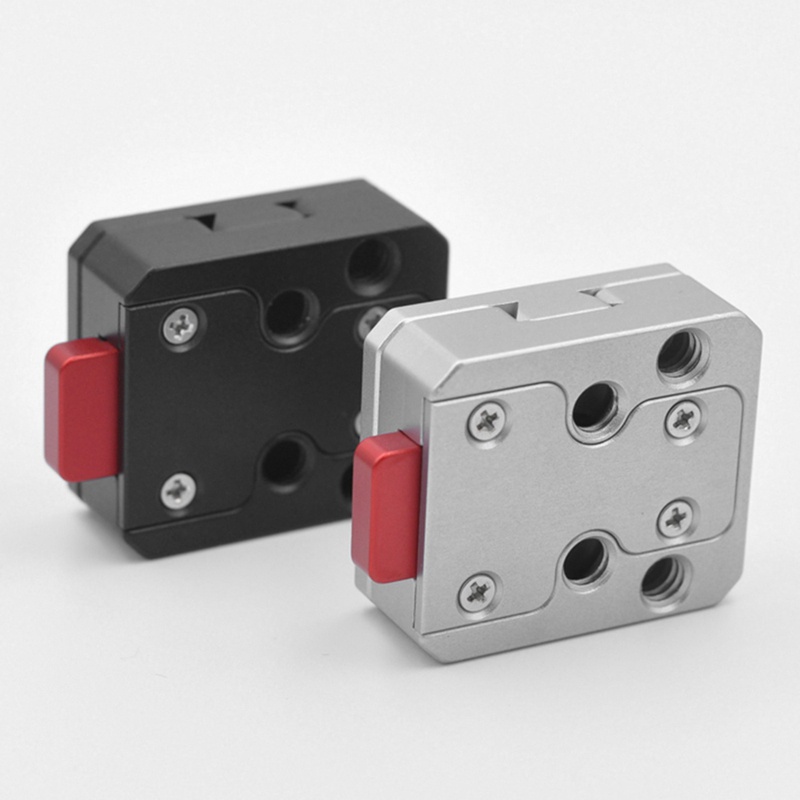 Tấm Chuyển Đổi Tháo Lắp Nhanh Đa Năng Với Lỗ Vít 1 / 4in Phù Hợp Với Tất Cả PTZ Và Camera Màu Đen