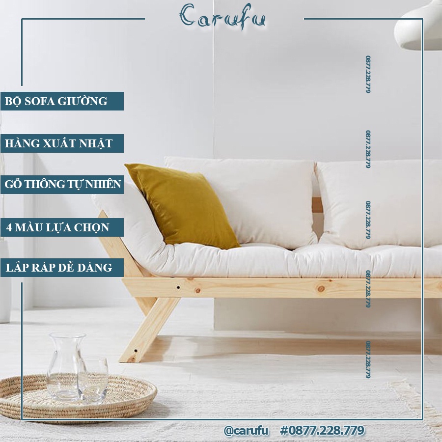 Sofa Mini phòng ngủ, phòng khách giá rẻ | 200x68x70cm| Sofa xuất Nhật NCOOL JP