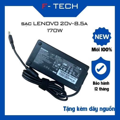 Sạc Laptop LENOVO 20V-8.5A 170W chân vuông USB sạc Zin Dùng cho T440P T540P W540 Y50-70 P50 yoga11 yoga13 E531 S210 S50