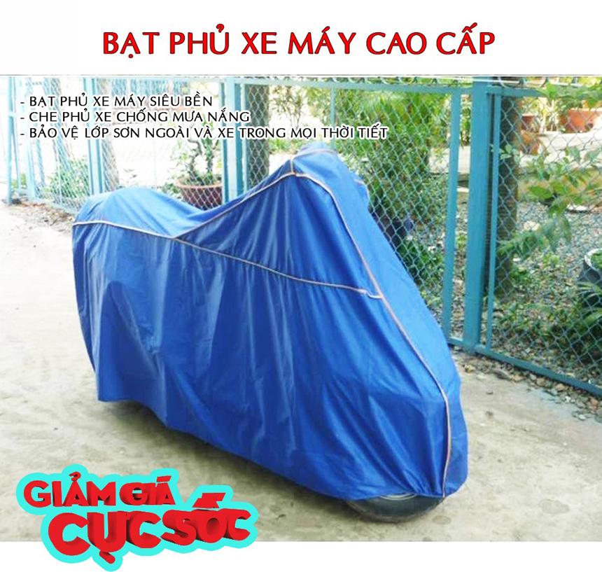 Bat Trum Xe, Áo che nắng mưa xe máy XS-156, Tấm Phủ Che Nắng - Bạt Phủ Xe Máy Cao Cấp Giá Rẻ. Đảm Bảo Chất Lượng