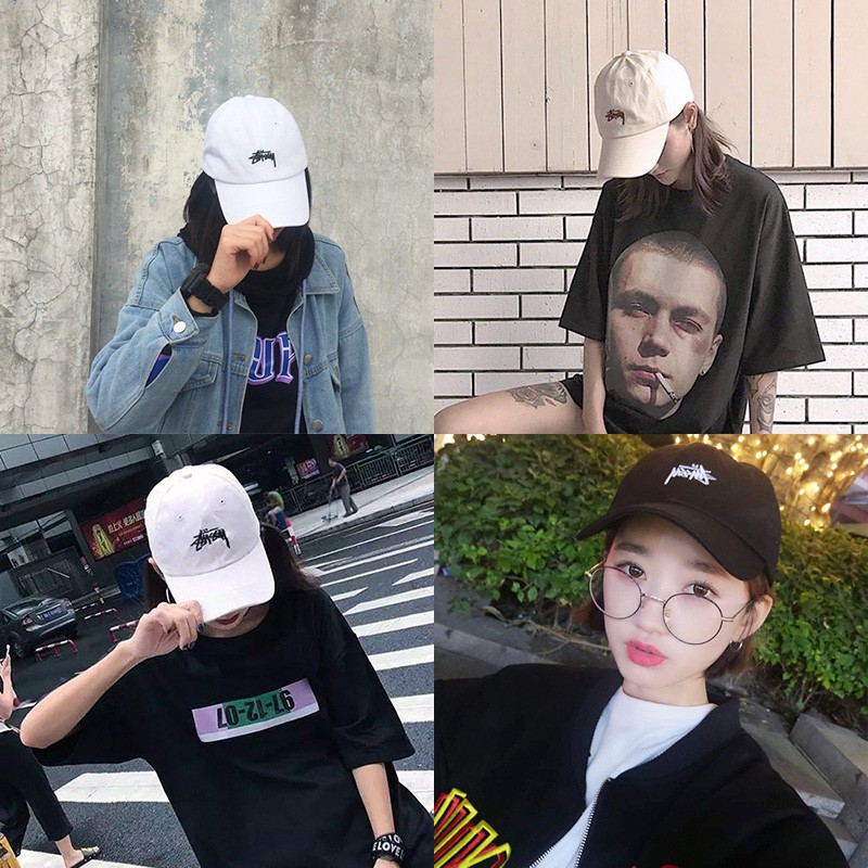 Mũ lưỡi trai Stussy thời trang đường phố âu mỹ cá tính cho nam nữ