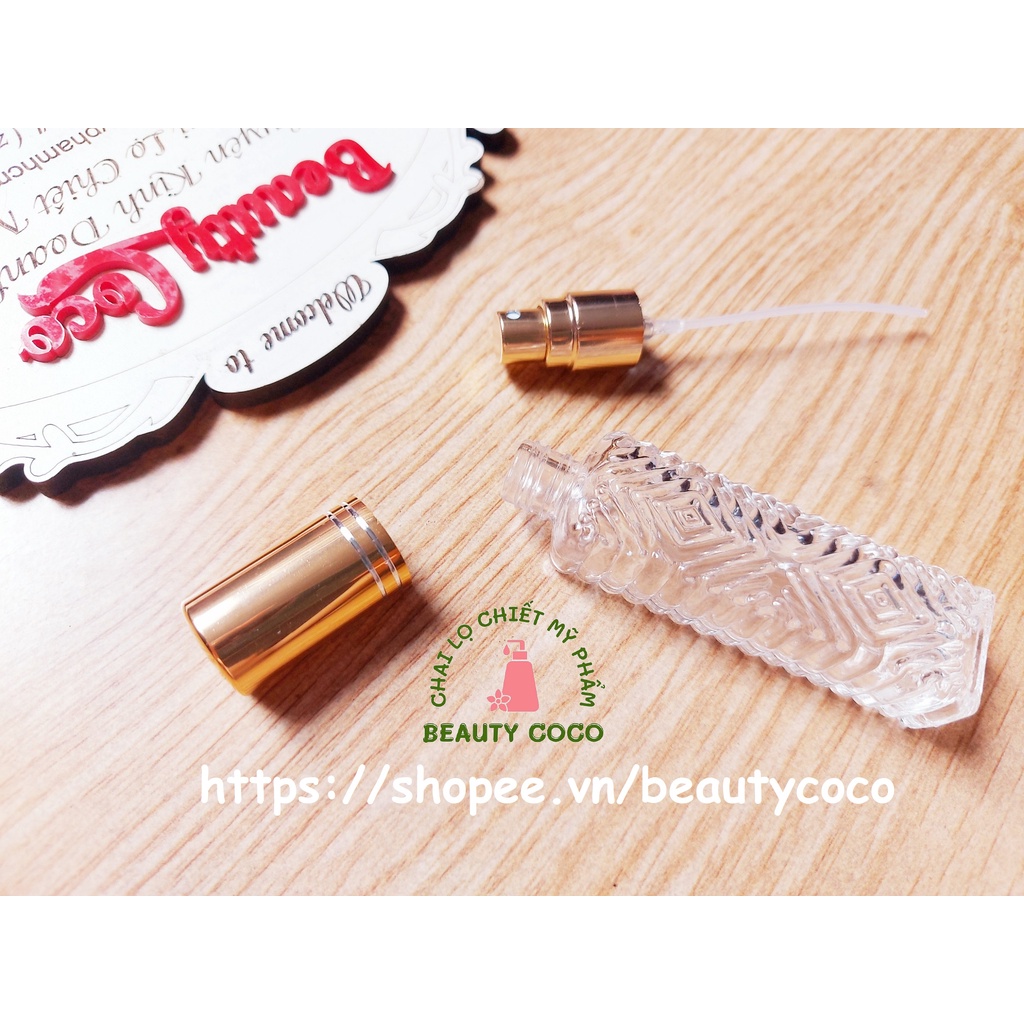 Chai chiết nước hoa vuông sọc 12ml - 15ml