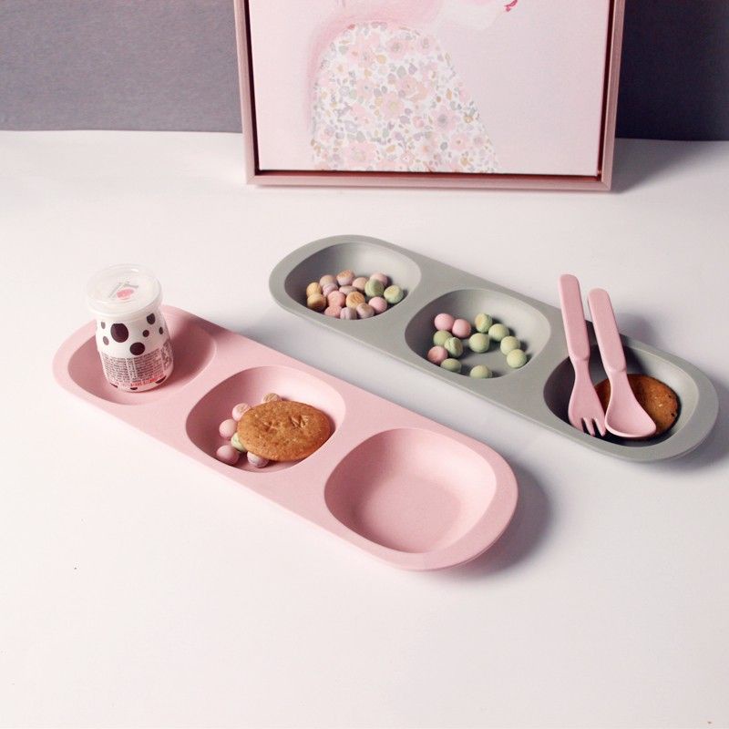 Khay/Bát ăn dặm sợi tre cho bé