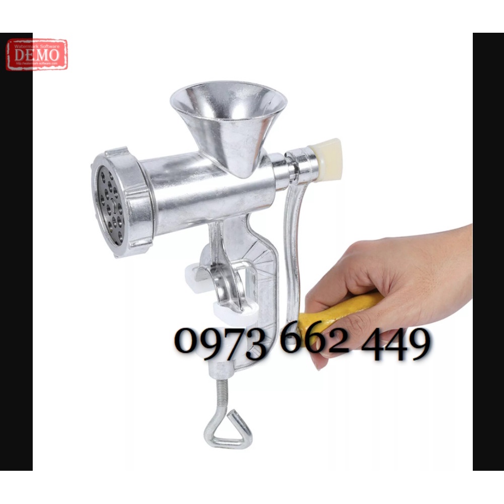 Máy ép đùn cám viên và xay thịt và rau củ, nhồi lòng quay tay-Máy xay đa di năng quay tay