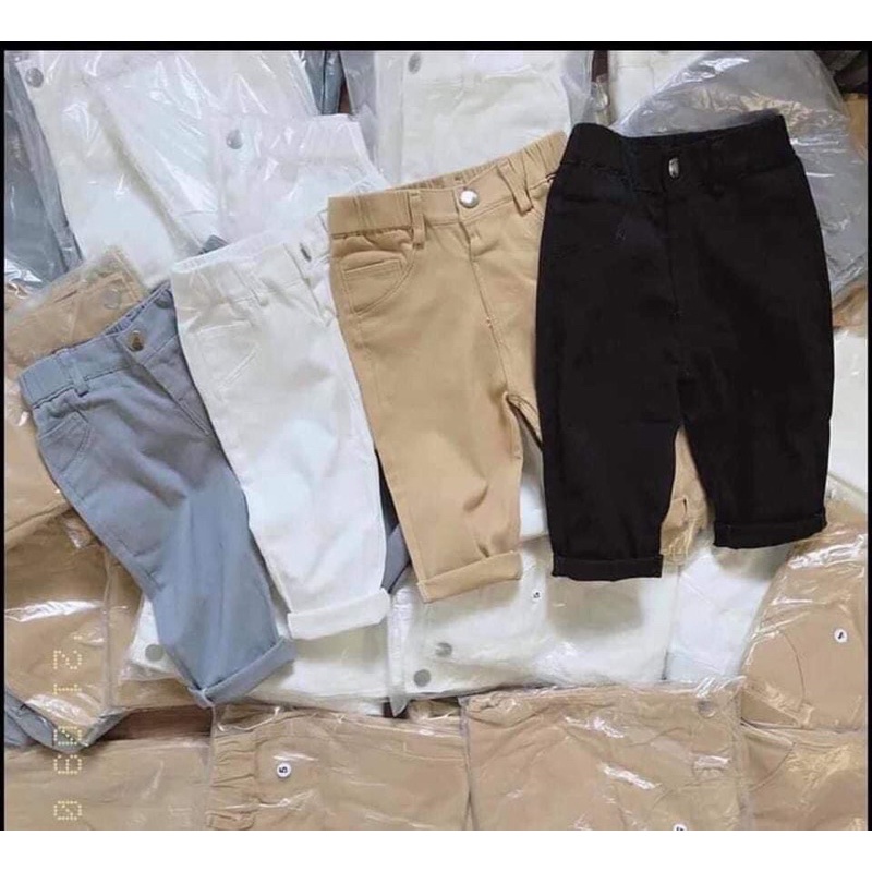 quần kaki cúc cho bé trai
