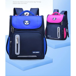 CẶP ĐỰNG SÁCH VỞ HÌNH HỘP, BALO CHỐNG GÙ LƯNG HÌNH GẤU CHO TRẺ EM SIÊU NHẸ, NHIỀU NGĂN