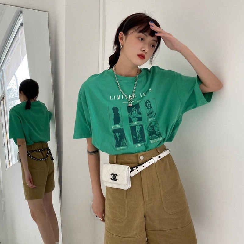 Áo Thun Nữ Tay Lỡ Form Rộng Thiết Kế Mới Lạ