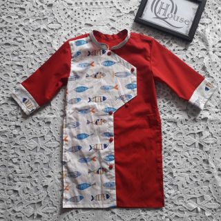 Ao dài bé trai ( Qhouse b02)