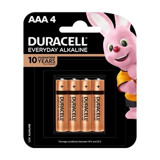 Vỉ 4 viên pin kiềm duracell everyday aaa/ pin đũa
