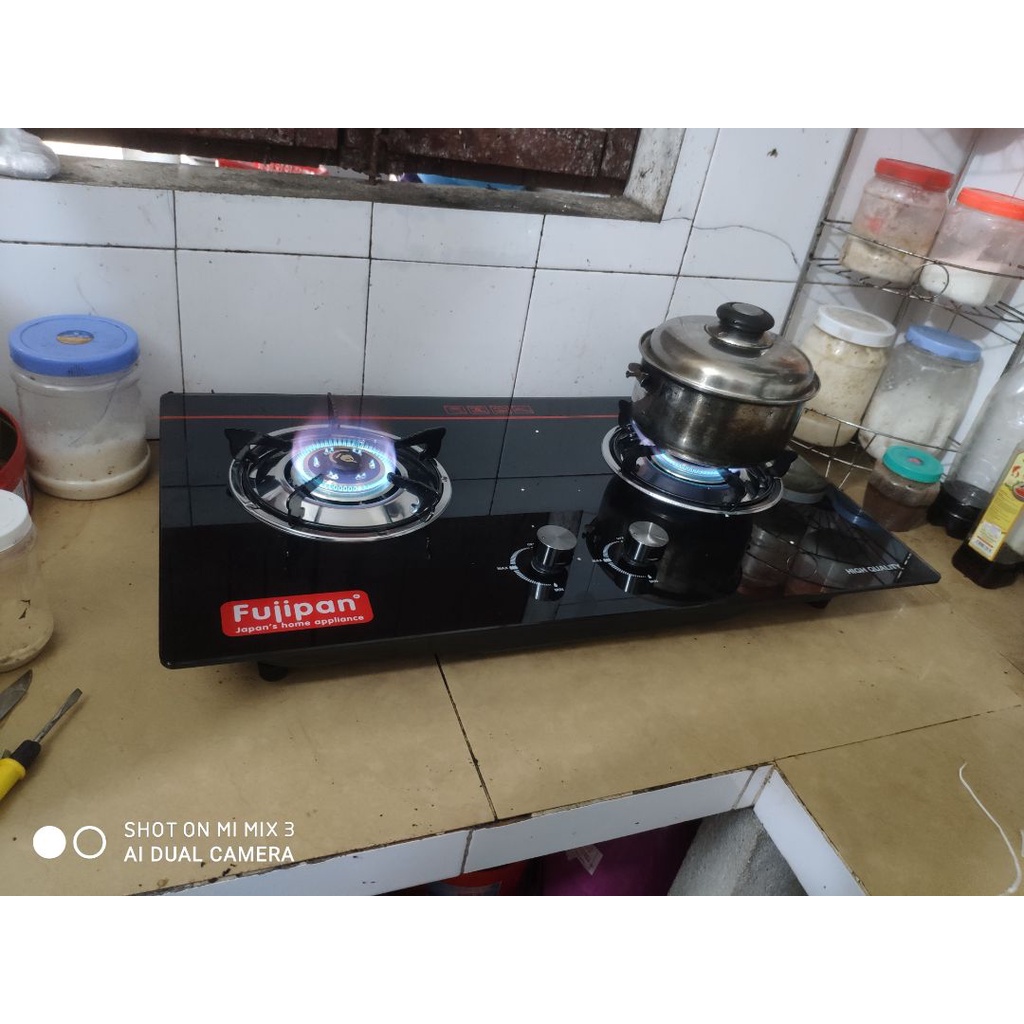 Bếp gas âm Fujipan FJ-8910V - Đánh lửa IC, Chén đồng nguyên khối - bảo hành chính hãng 02 Năm