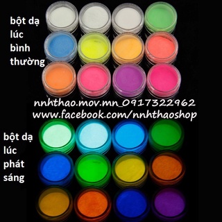 Hộp 12 màu bột dạ quang