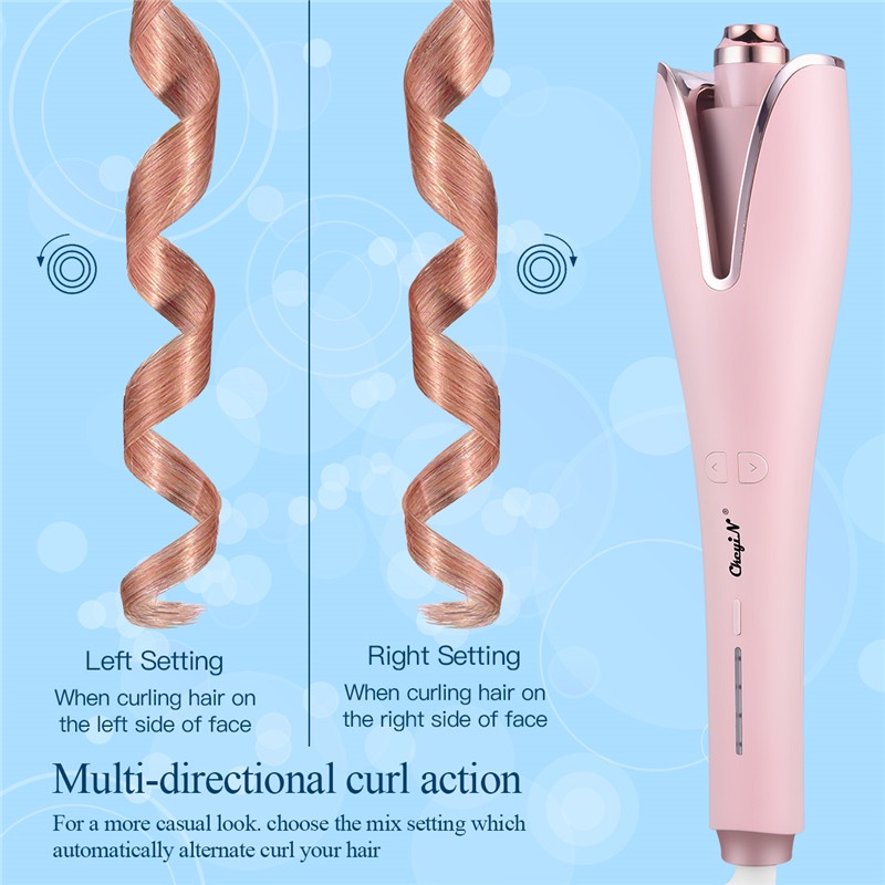 Máy uốn tóc CKEYIN tự động bằng gốm và sắt tạo kiểu tóc xoăn lâu dài HS506