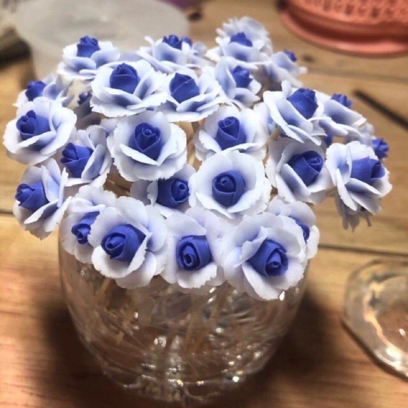 Hoa bột nai ( hoa hồng Pháp ) cánh rách SHOP NAIL HUYỀN ANH