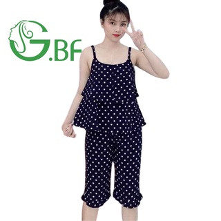 Bộ lanh lụa BGF Bộ mặc nhà nữ - Bộ lửng mặc nhà