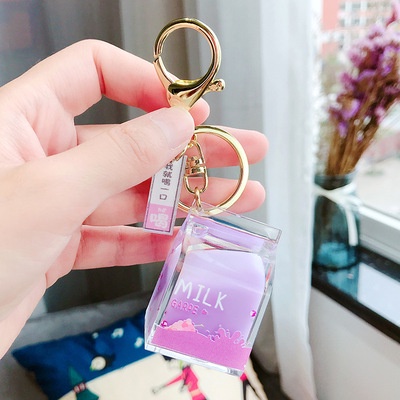Móc khóa hình hộp sữa, móc treo trang trí balo, túi xách, phụ kiện điện thoại, quà tặng dễ thương, Lame.Store