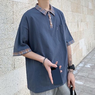 Áo thun polo cổ kẻ