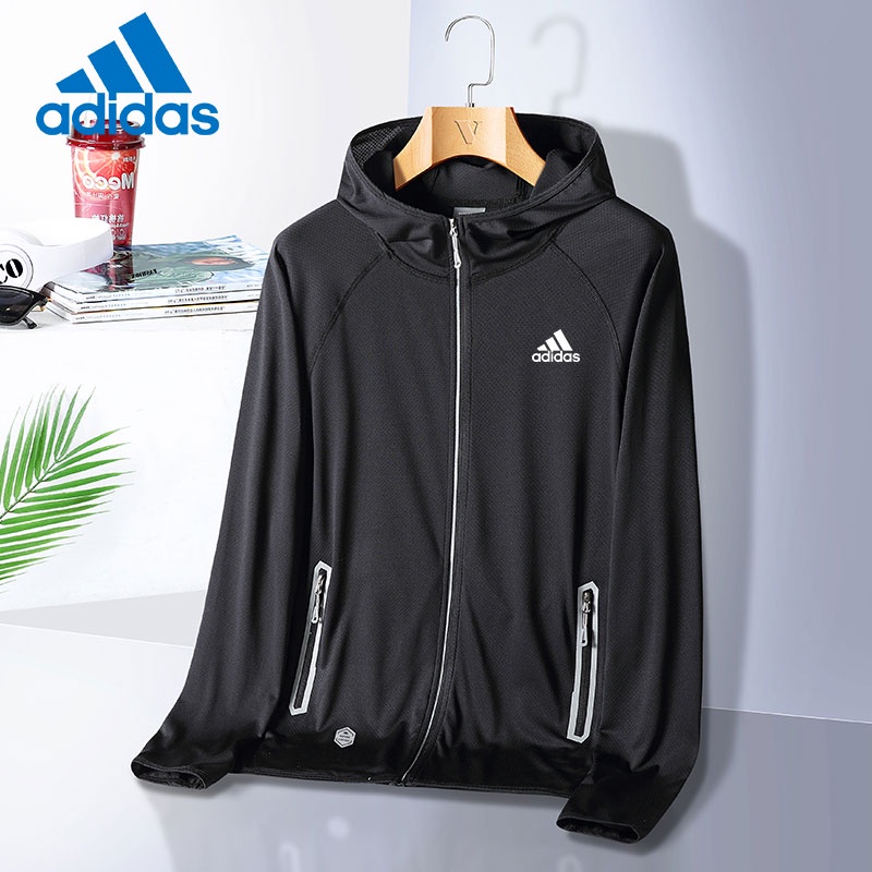 Adidas Áo Khoác Siêu Mỏng Nhẹ Nhanh Khô Chống Tia UV Cho Nam