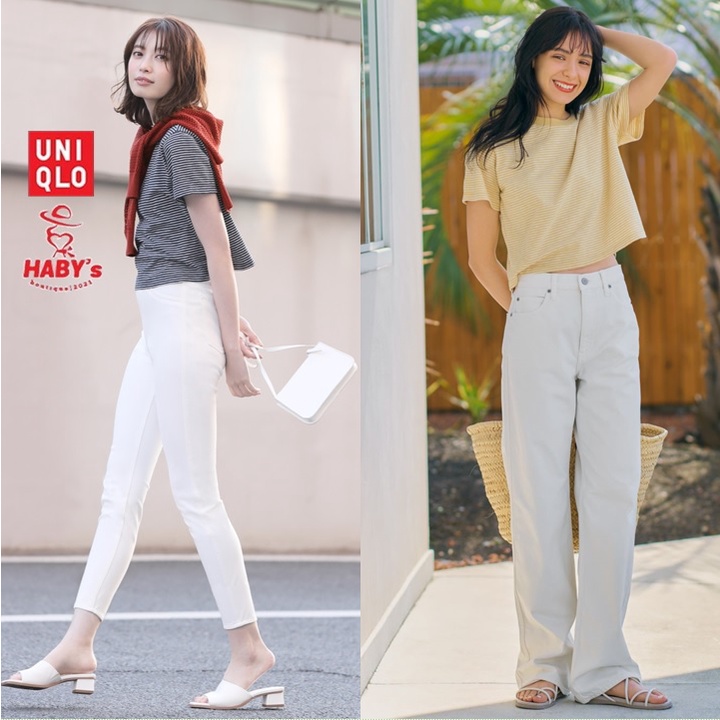 UNIQLO👐JAPAN_Áo phông   Crop.Top - WOMEN Cropped T-Shirt 😍