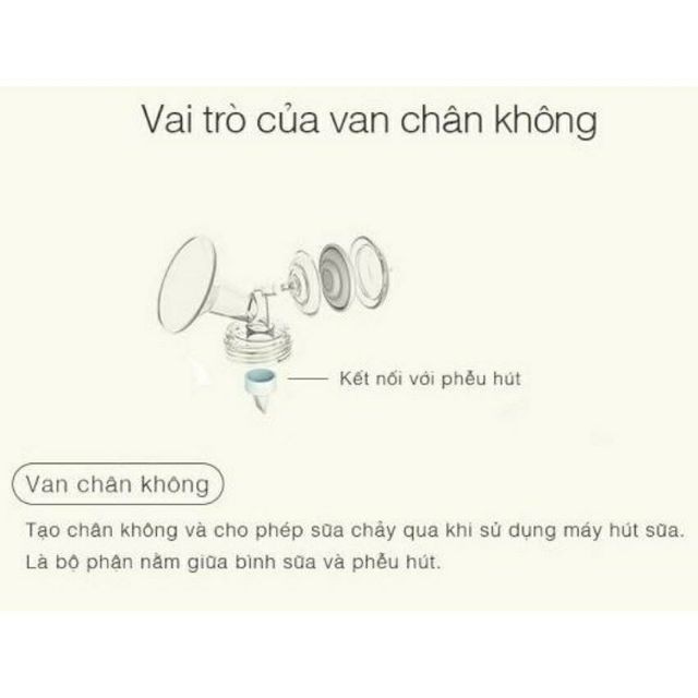 Van chân không SPECTRA - phụ kiện máy hút sữa điện Hàn Quốc (M1,M2, 9S,9+, S2, S1,Dew300, 350)