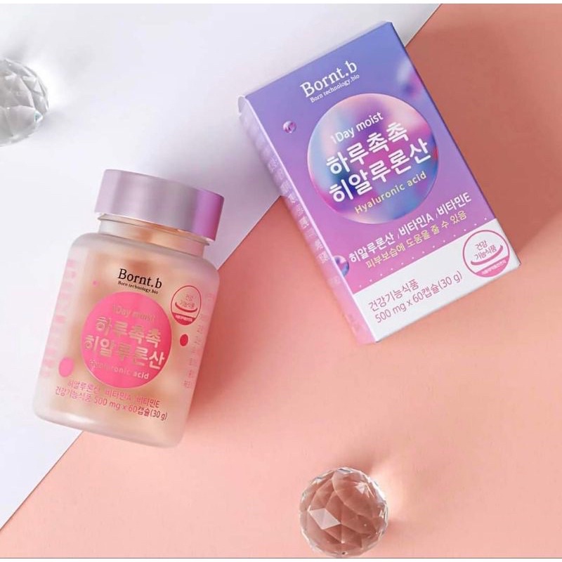 Viên cấp nước lợi khuẩn sanvs da Bornt.B hộp 60v