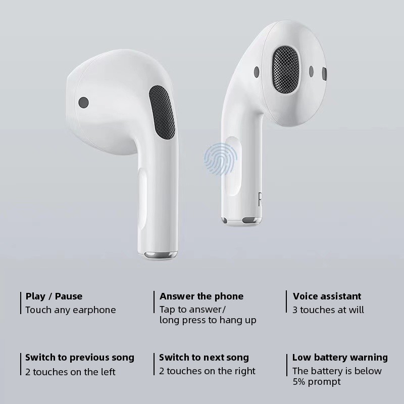 Tai nghe Bluetooth Airpod Pro 4 tai nghe không dây Iphone Android