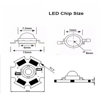 Chip LED cực tím uv công suất cao