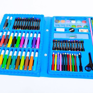 Bộ hộp màu 86 món cho bé( xanh)