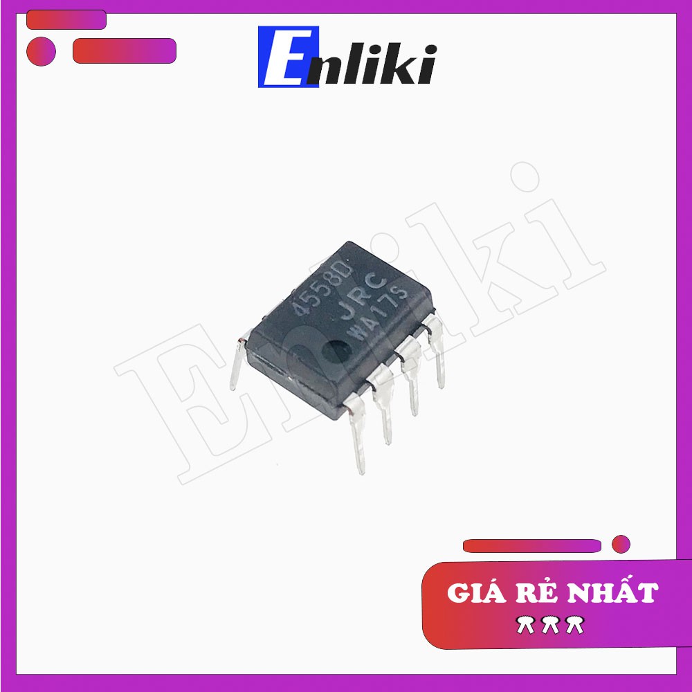 [Mã ELHACE giảm 4% đơn 300K] JRC4558 OPAMP 8 chân DIP8 (Loại Tốt)