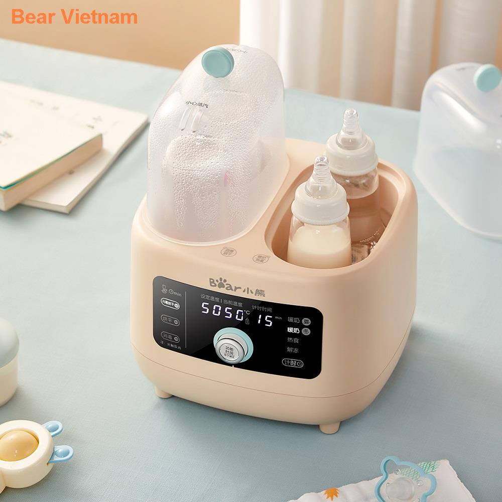 ✴✖Máy hâm sữa Baby Bear Tiệt trùng và làm khô thông minh ba trong một Nhiệt độ không đổi nóng bình Cách