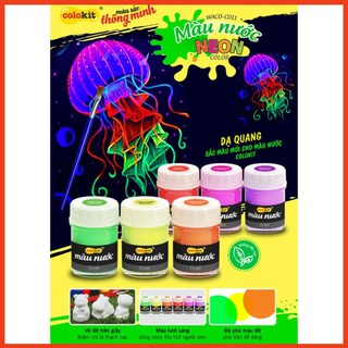 [Chính Hãng] Màu nước Neon Waco-C011 (Vỉ 6 màu) - COLOKIT