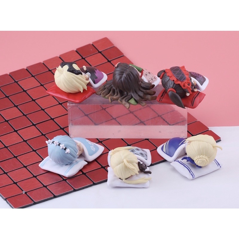 Mô Hình Chibi - Mô Hình waifu Kurumi saber rem nezuko yosuga .. 8CM bằng PVC cao cấp(Có clip, Ảnh thật)