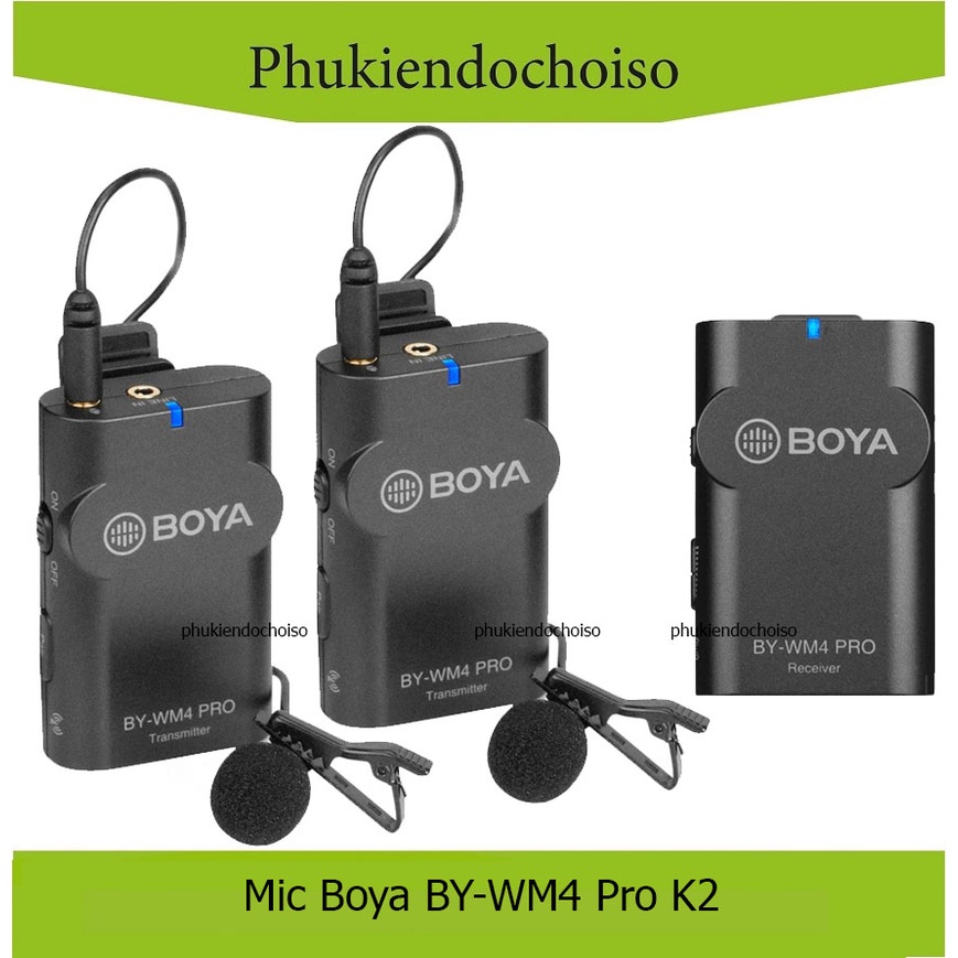 Micro thu âm không dây Boya BY-WM4 Pro K2