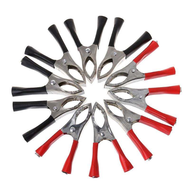 Set 10 Kẹp Cá Sấu Thử Pin 30A 70mm
