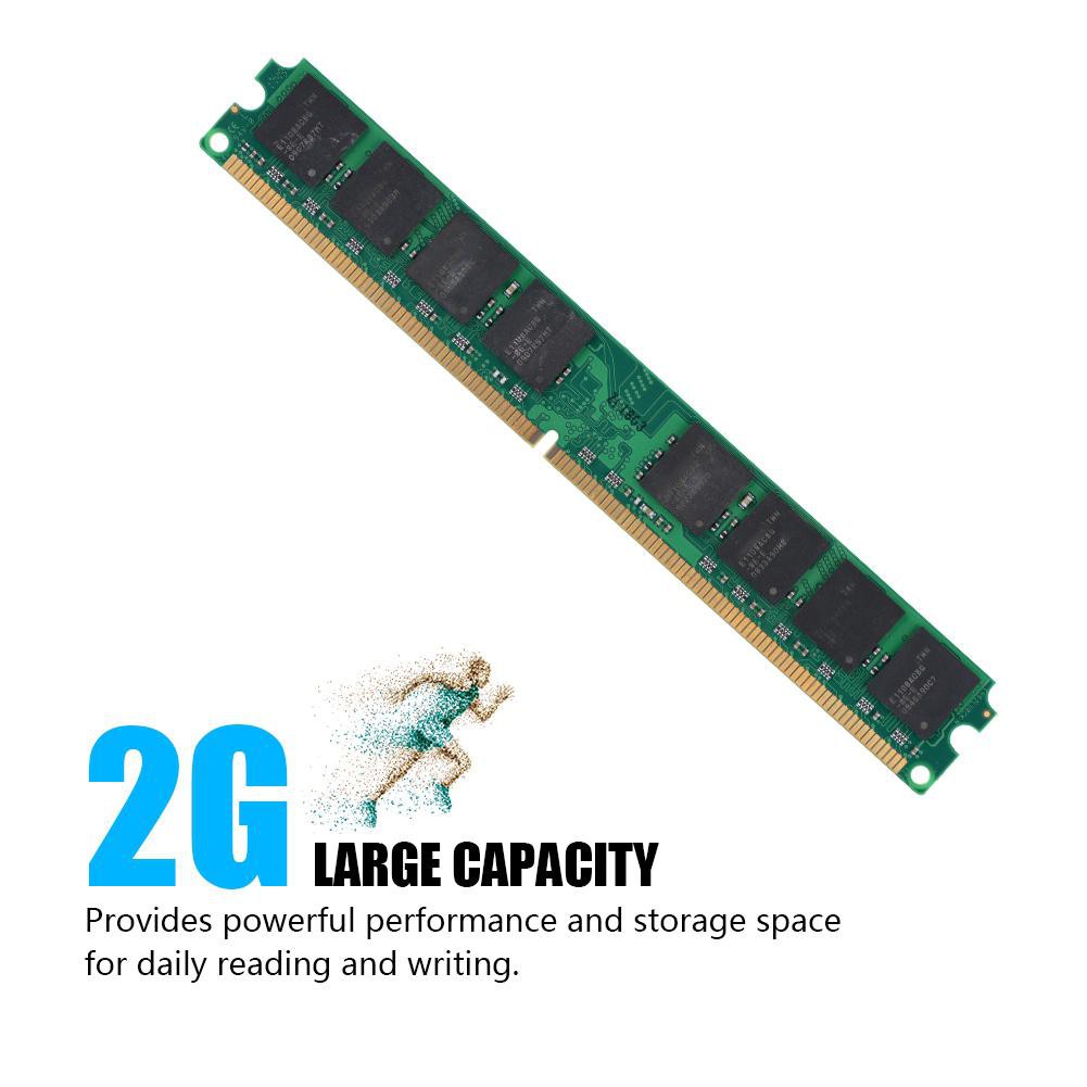 Bộ Nhớ Ram 2G DDR2 2G 800MHz PC2-6400 PC Ram 240Pin M | BigBuy360 - bigbuy360.vn