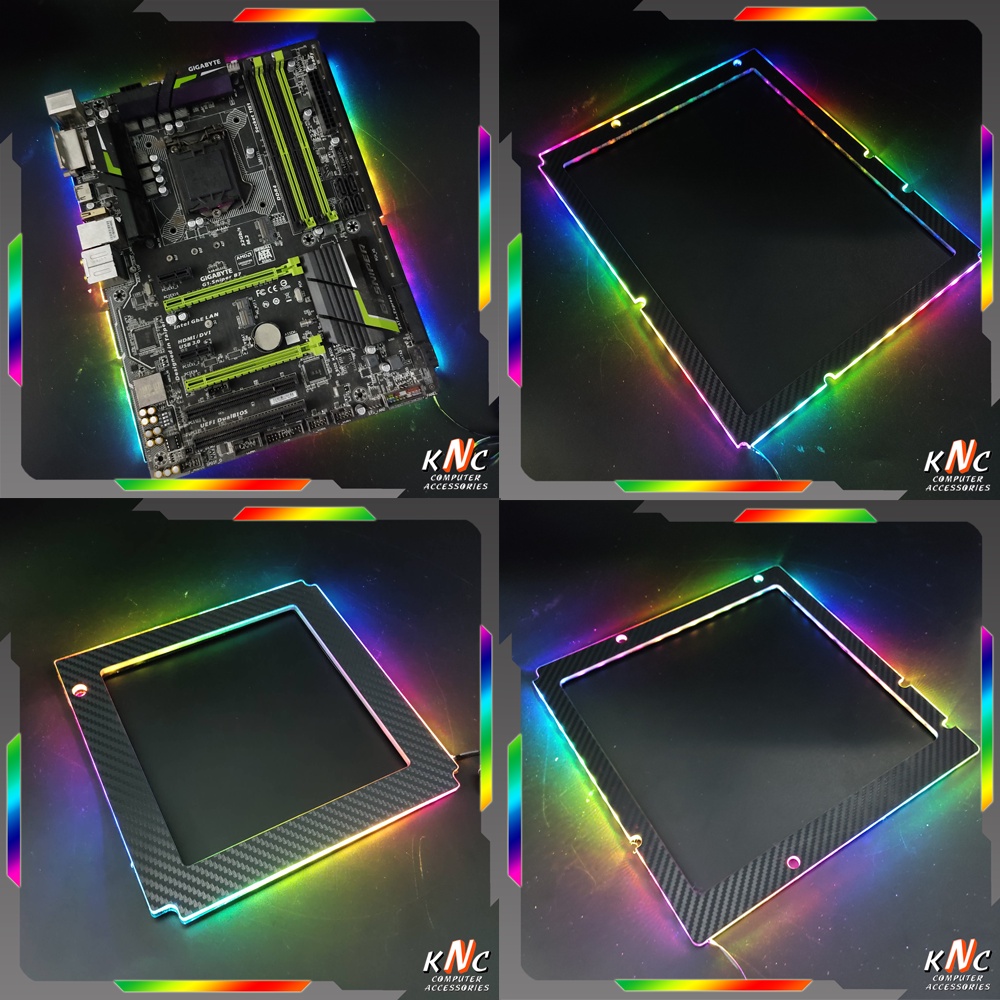 Tấm Plate Led 5v ARGB Trang Trí Cho Mainboard Kích Thước Từ ITX M-ATX ATX Đồng Bộ Hub Coolmoon Tomato Xigmateks