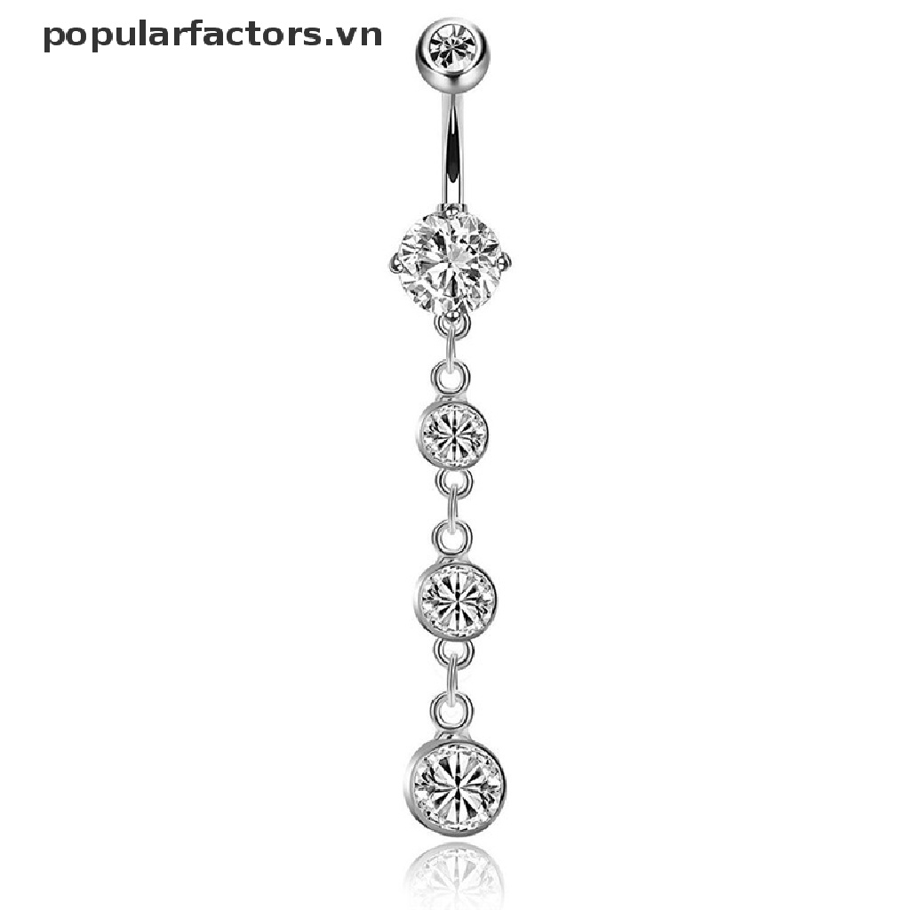 Set 6 Khuyên Rốn Bằng Thép Không Gỉ 14G Cá Tính