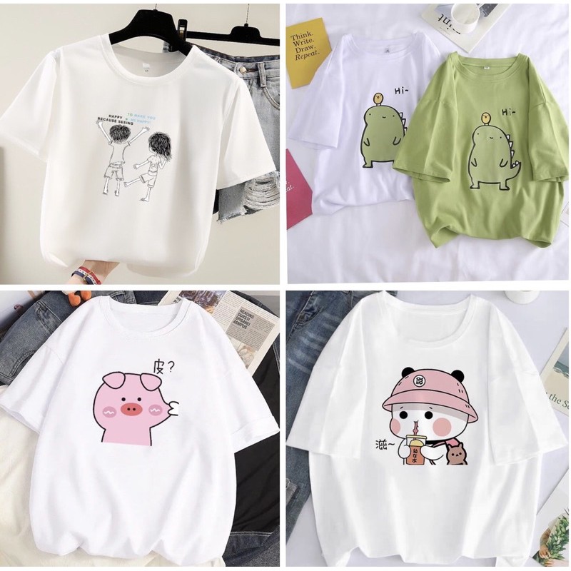 [Jamela Store] Áo thun co dãn in 3D cổ tròn