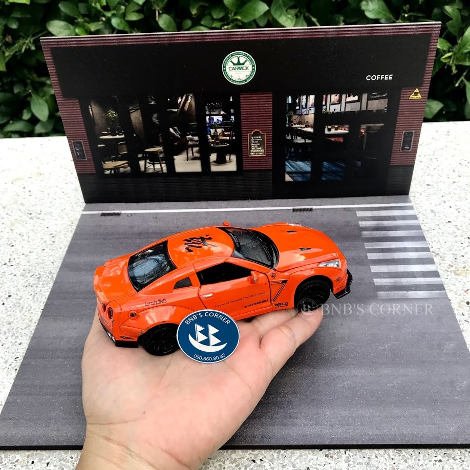 Gara trưng bày bằng gỗ dành cho xe mô hình 1:32 - Mô hình cửa hàng/tiệm sửa xe