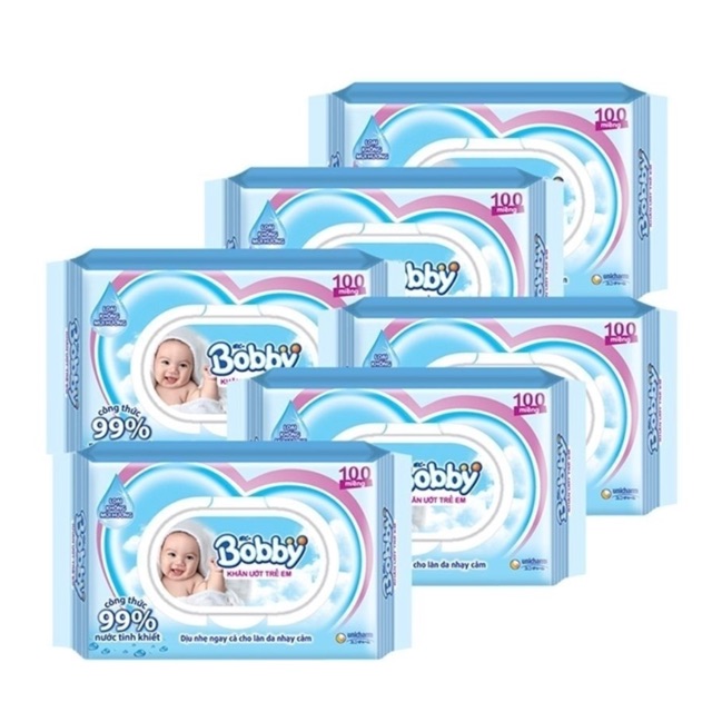 Khăn giấy ướt bobby 18 gói