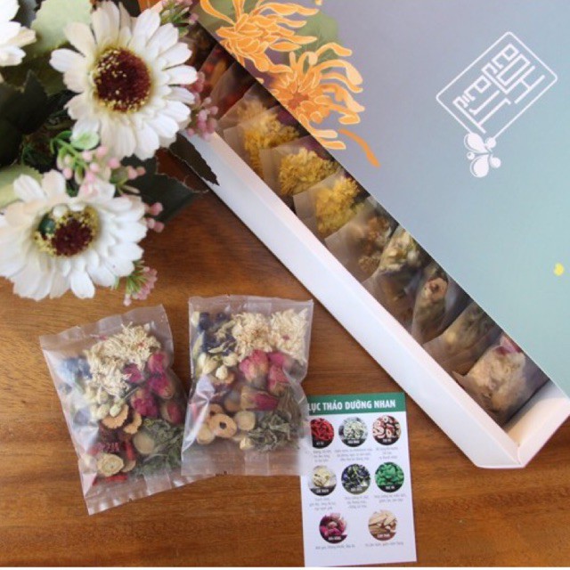 HỘP TRÀ HOA REDMELON 30 GÓI (thanh nhiệt, dưỡng nhan, an thần, giải độc tố tặng kèm bình) | BigBuy360 - bigbuy360.vn