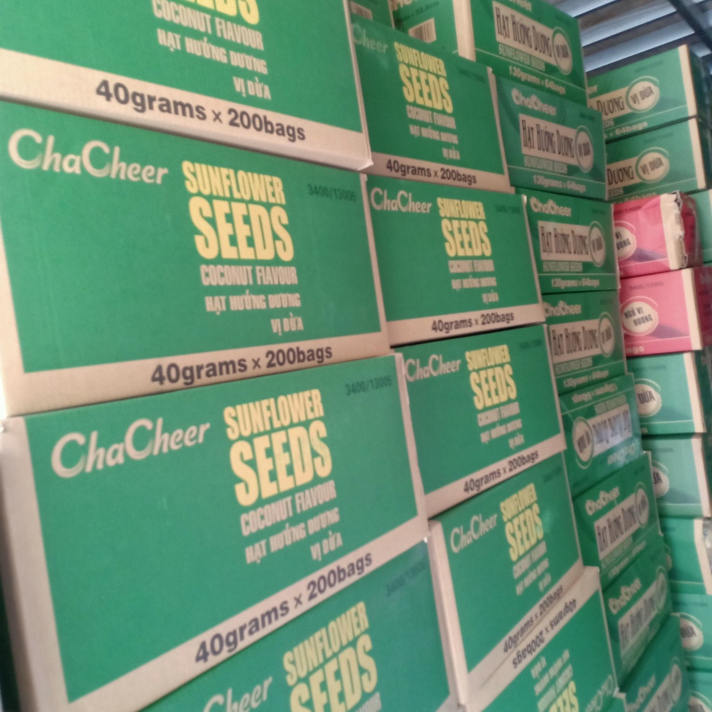 BÁN SỈ HẠT HƯỚNG DƯƠNG CHACHEER 500G/1KG VỊ DỪA