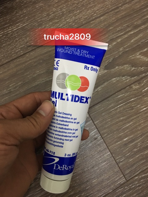 Multidex gel 85g Loét da có nhiễm trùng hoặc không nhiễm trùng