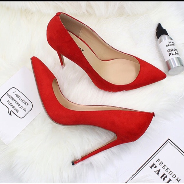 Cao gót da lộn size 38